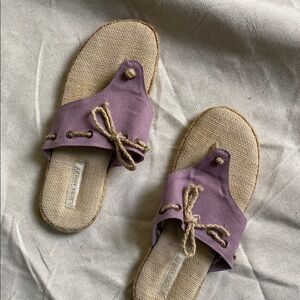 Laura Ashley Purple Espadrille Sandals Flip Flops Women’s Sandals